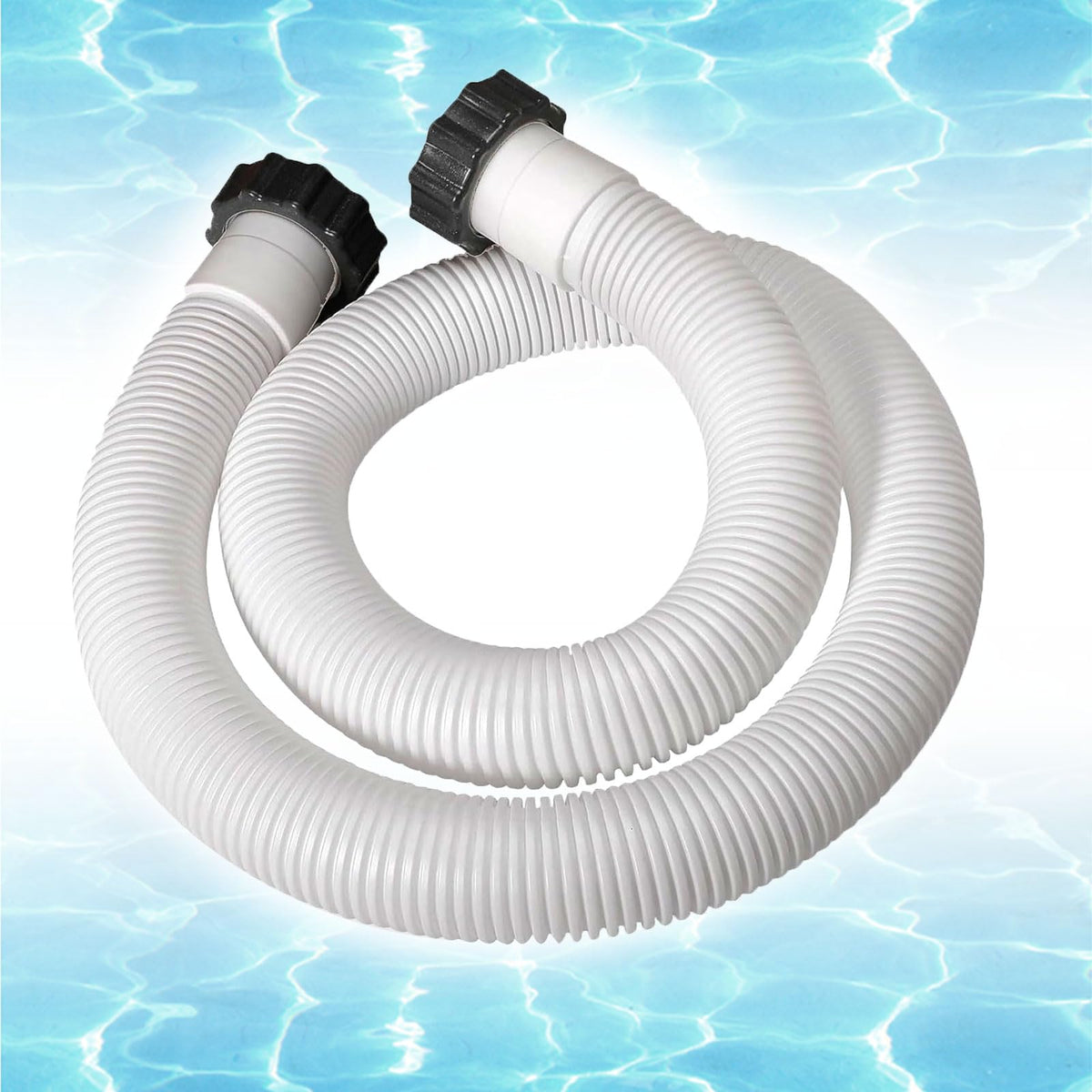 Sougrifow 1.5in pool pump hose end-assembly with easy-connect ends for quick setup.
