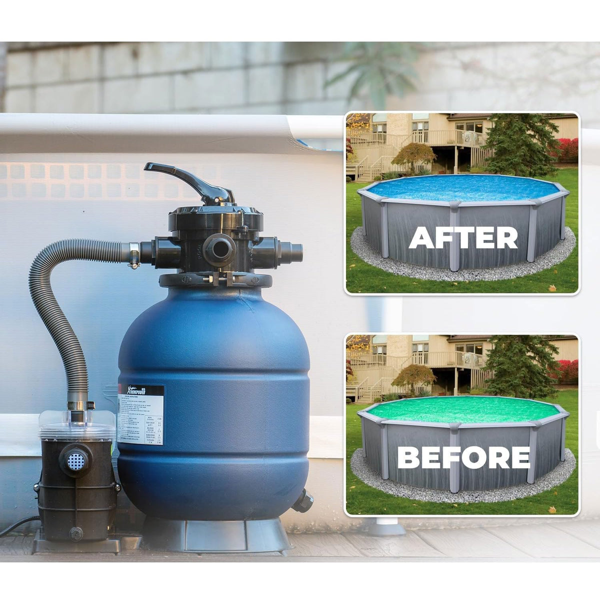 Sougrifow 1-pack provides reliable pool hose for family backyard days.
