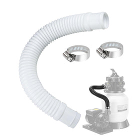 Sougrifow pool pump hose 1.25in 16in length, durable for daily pool maintenance.