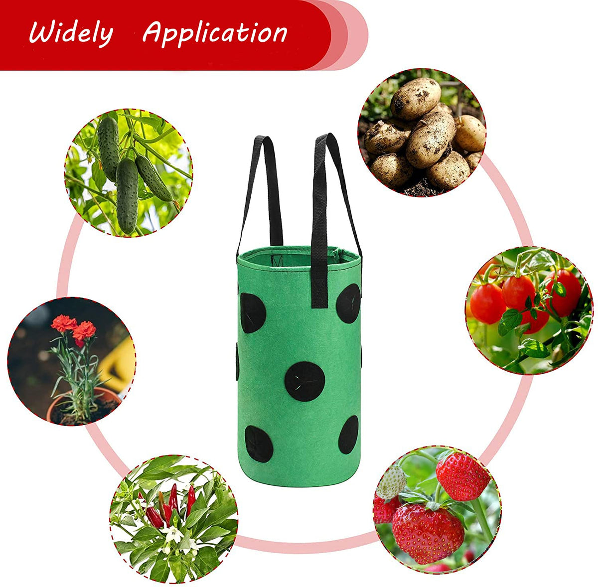 SouilGoal 12-hole felt planter, versatile design for various crops.