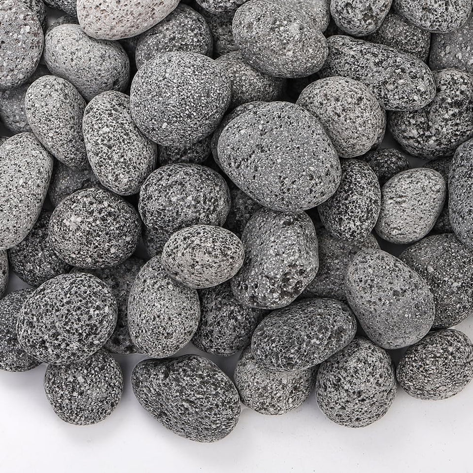 SOUJOY lava rocks pack 10lbs for fire pits and decorative setups.