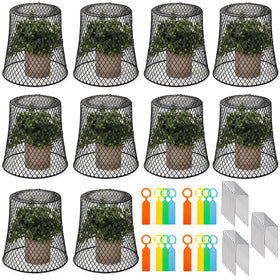 SOUJOY chicken-wire plant cover 8x8 protects seedlings from rabbits and birds.