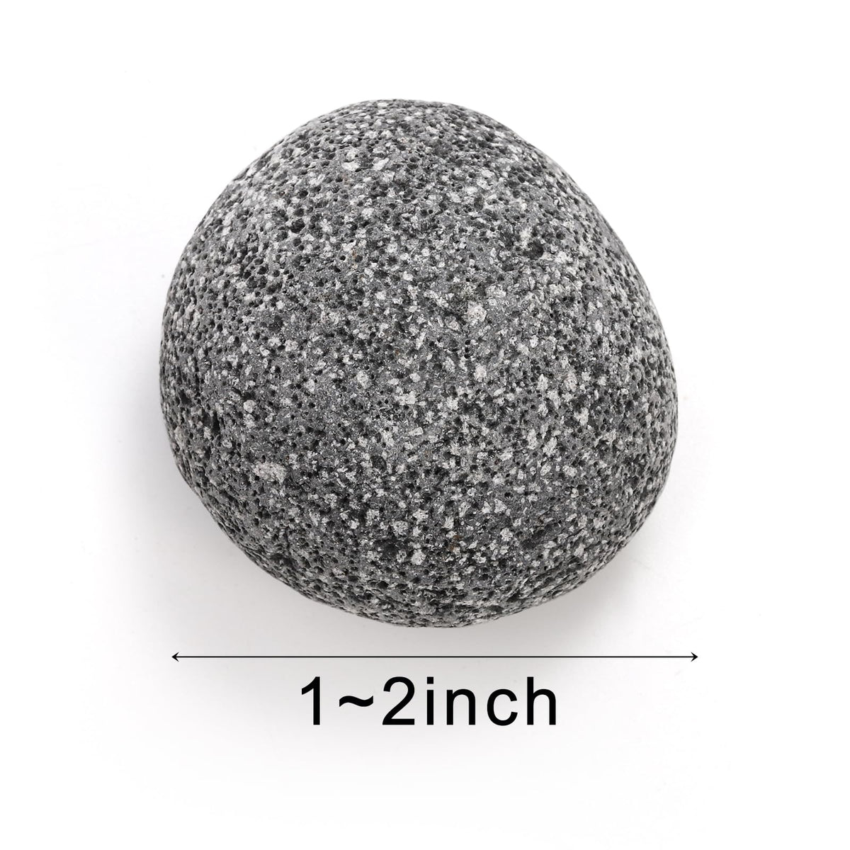 SOUJOY lava rocks 1-2 inch, smooth edges for safe handling and even flame dispersion.