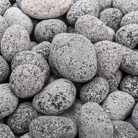 SOUJOY black lava stones, heat resistant for durable fire pits.