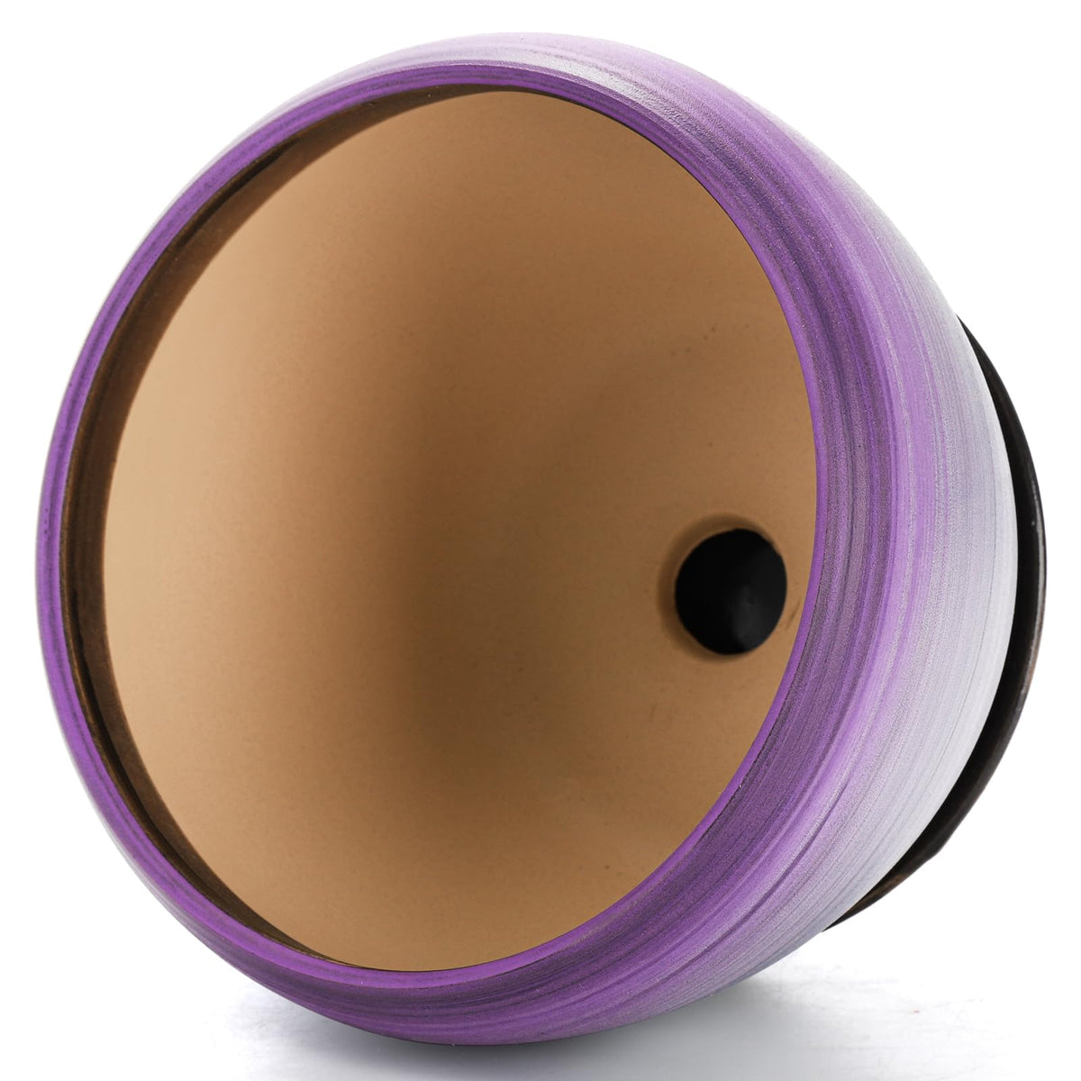 SOUJOY pot with attached saucer, drainage system keeps surfaces clean.