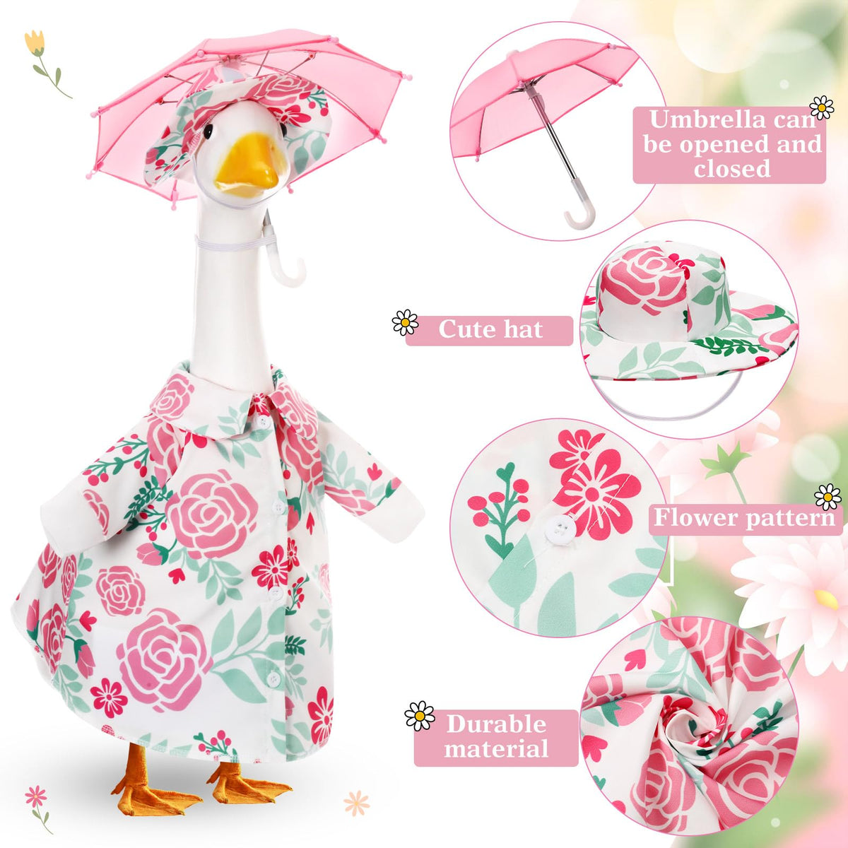 Soulchen 23-inch goose dress made with durable polyester for outdoor use