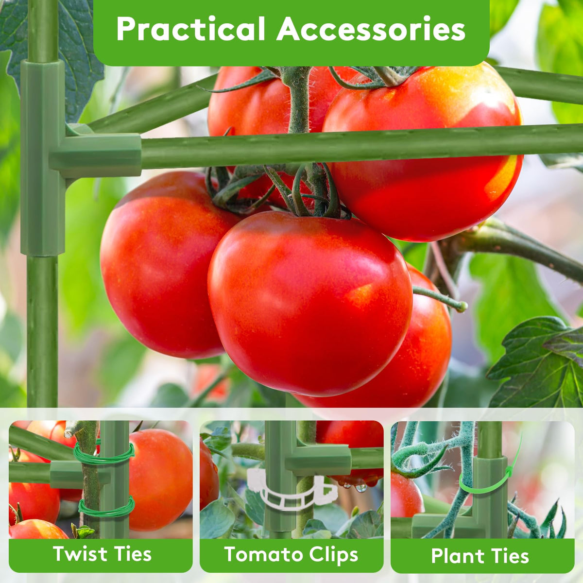 SoundValue versatile system fits gardens, greenhouses, patios, and beds for climbing plants.