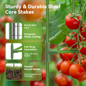 SoundValue 10-gallon breathable grow bags promote drainage and root health.