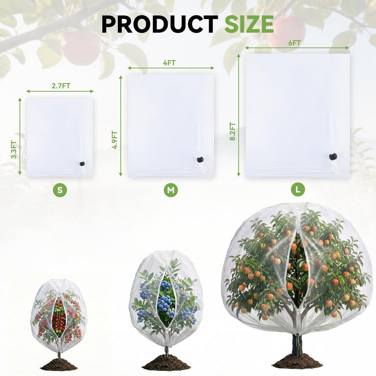 SoundValue HDPE mesh shield protects tomatoes and berries from birds and pests.