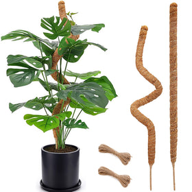 Soupiar bendable moss pole 28in supports Monstera vines and air root growth