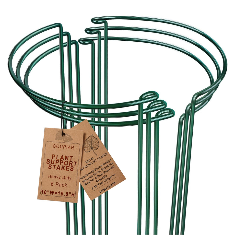 Soupiar plant support stake side view showing sturdy, weatherproof construction for indoor and outdoor use