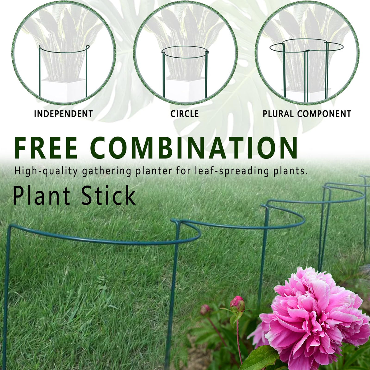Soupiar stake stacks neatly for winter storage and ready use
