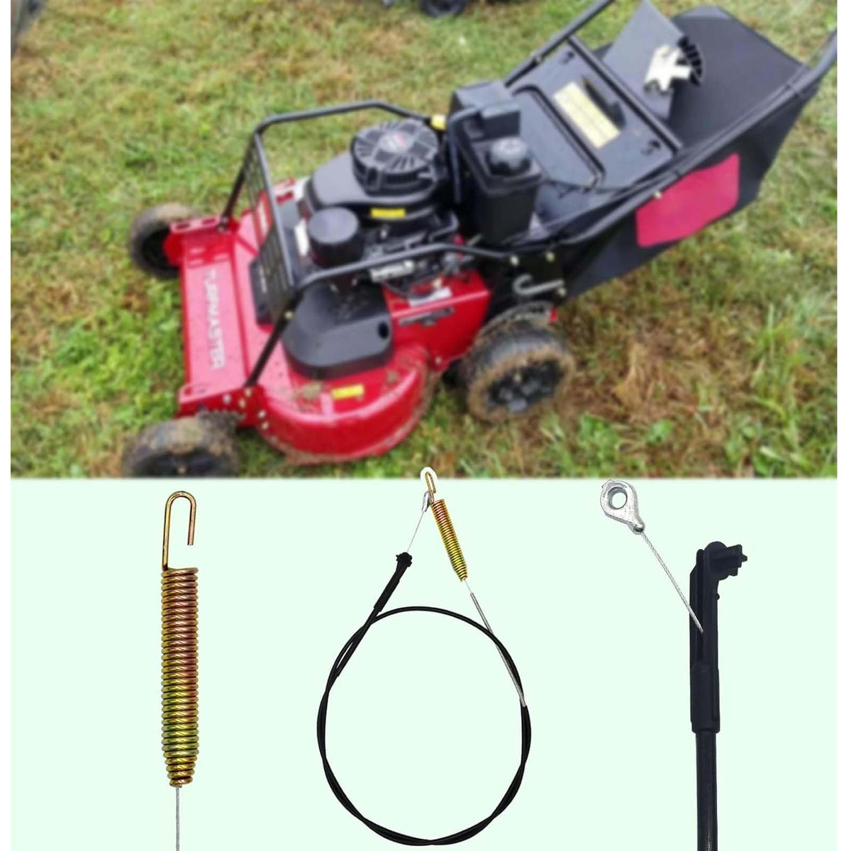 Sousery 133-1998 brake cable length specs show 54.5 inch cable