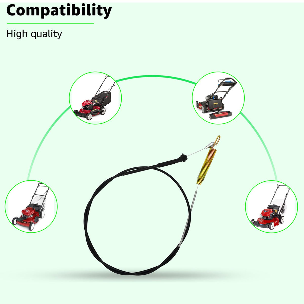 Sousery 133-1998 brake cable packaging clearly labeled for model compatibility