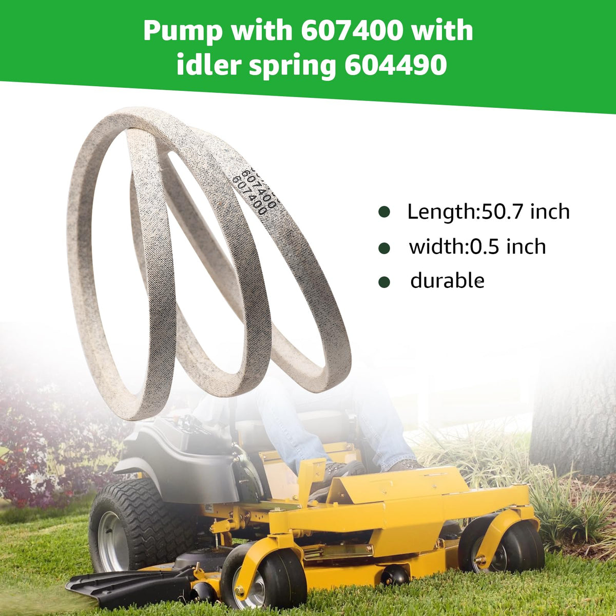 Sousery 607400 belt close-up reveals material quality and tension surface