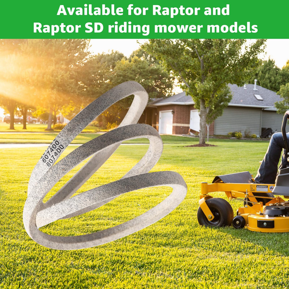 Sousery 607400 belt compatibility for Raptor models supports maintenance