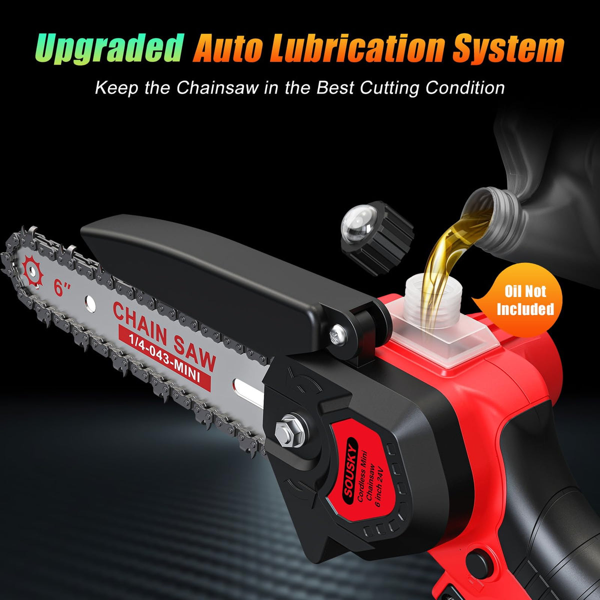 SOUSKY ergonomic handle supports comfortable operation during extended use
