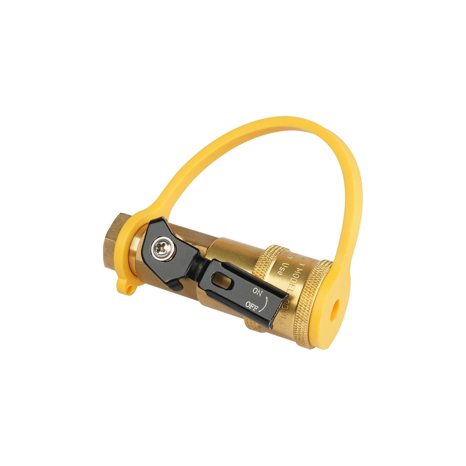 South Bend Components brass quick-connect valve for reliable propane connections.