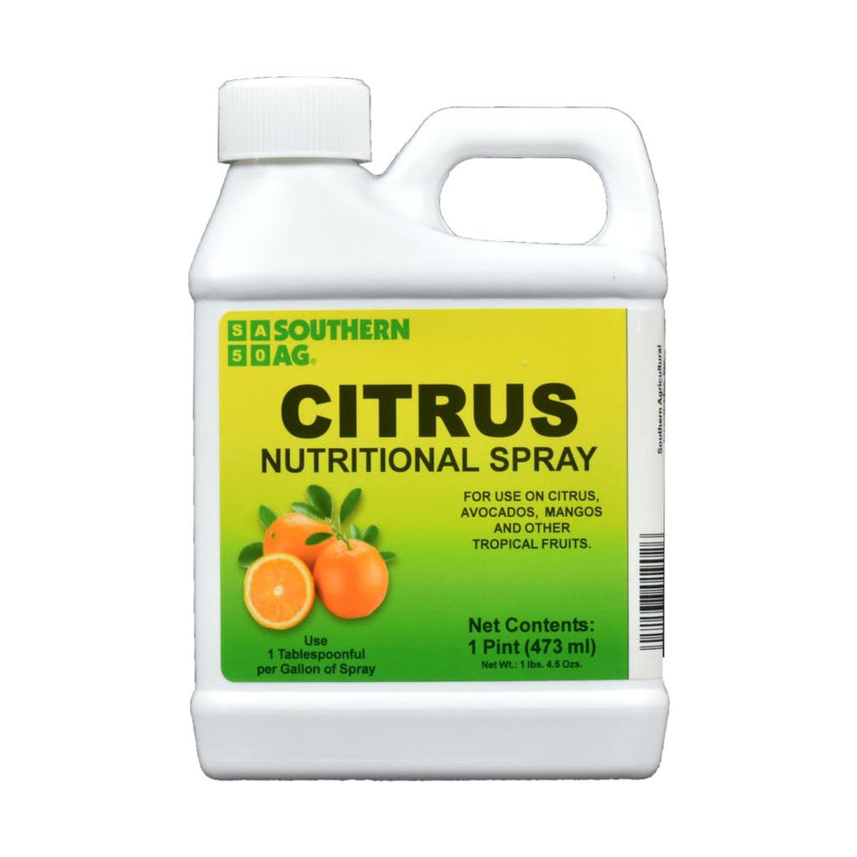 Southern Ag Chelated Citrus Nutritional Spray bottle for healthy foliage and vibrant fruit trees