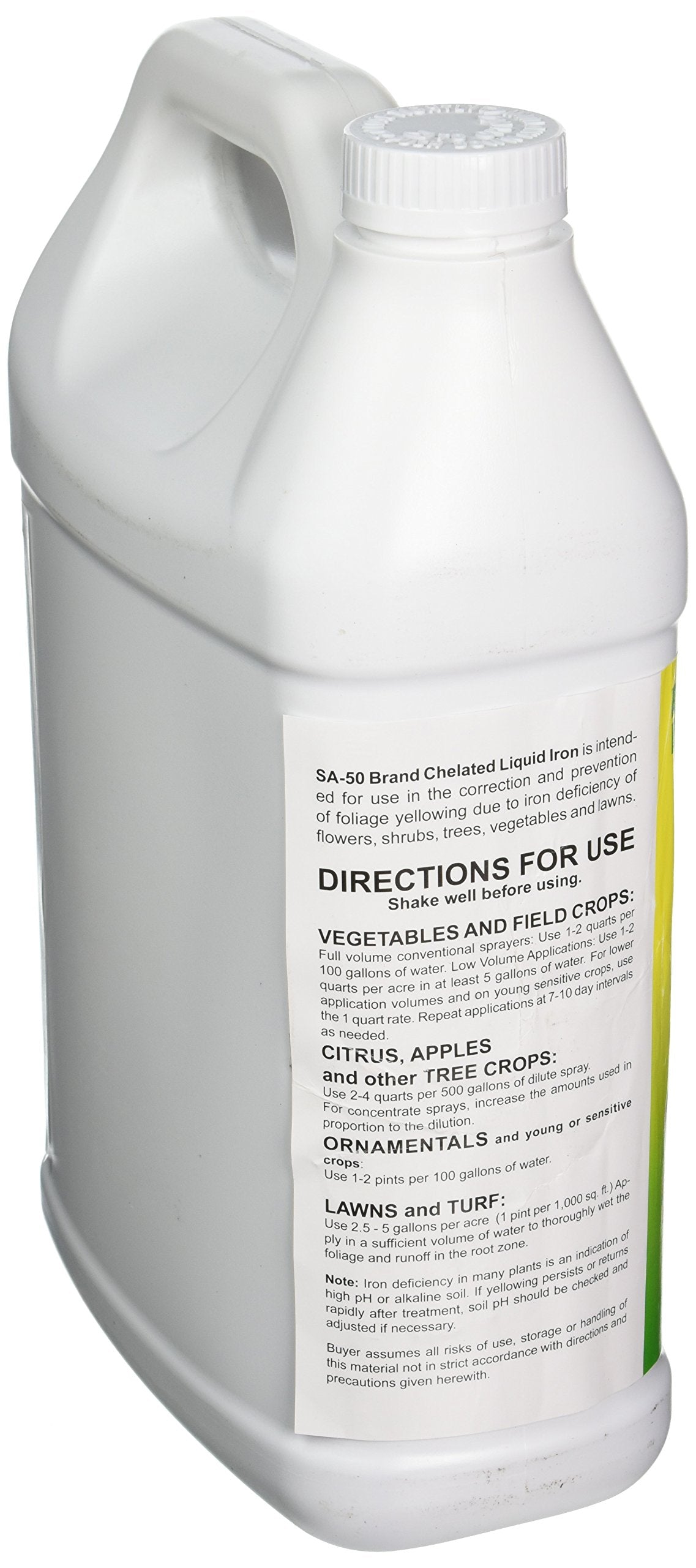 Southern Ag Chelated Liquid Iron on lawn promotes deeper green color and healthier turf.