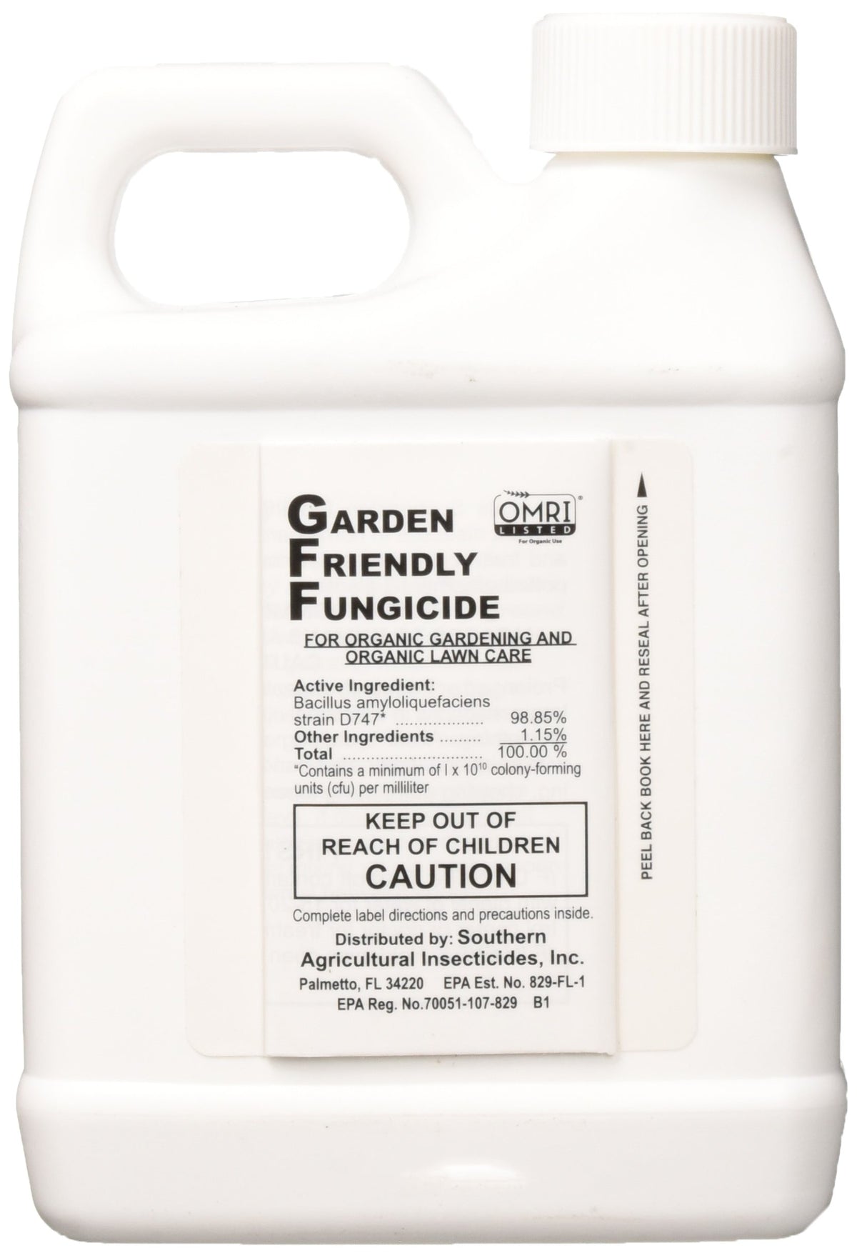 Southern Ag Garden Friendly Biological Fungicide application protecting vegetables and ornamentals.