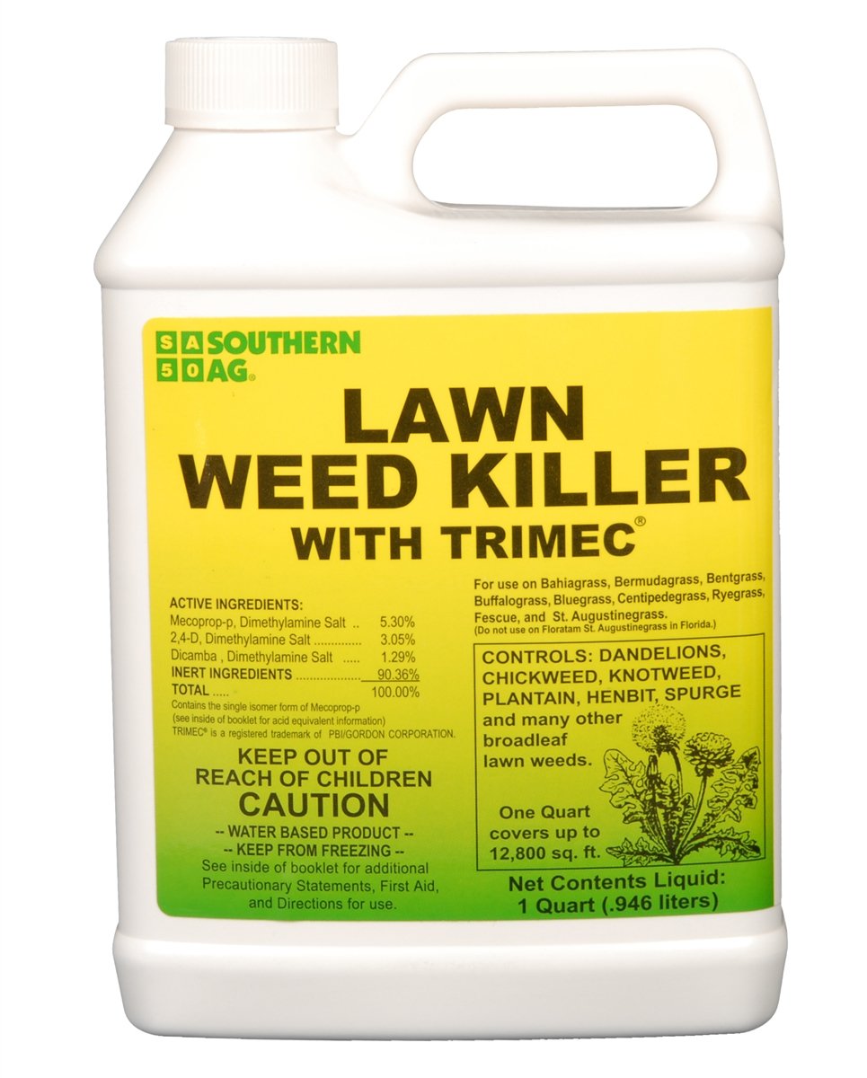 Southern Ag Lawn Weed Killer with Trimec bottle 32oz for broadleaf weed control in lawns.