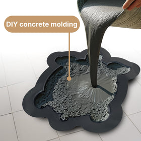Southern Homewares stepping stone mold fits standard garden paths for a neat layout.