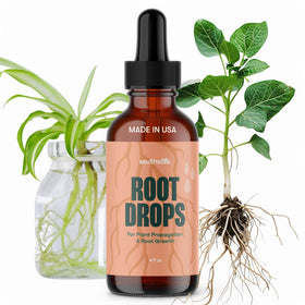 Southside Plants Root Drops bottle pour for easy propagation and quicker root development.