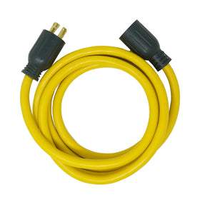 Southwire 10ft generator cord with twist-lock L14-30 plug for secure RV power.