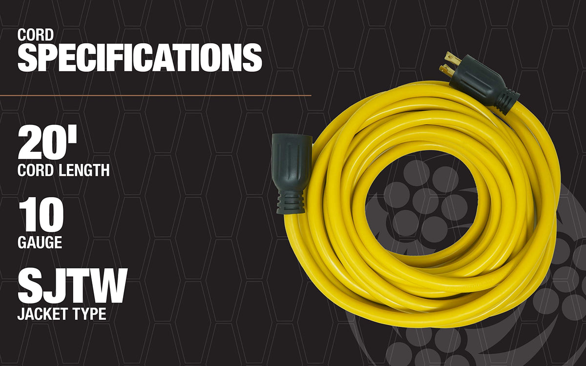 Southwire generator cord for campgrounds and motorhomes keeps power accessible.