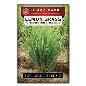 Sow Right Seeds lemongrass seeds bulk pack ready for planting in a home garden