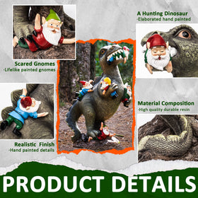 SOWSUN durable outdoor gnome statue adds cheerful charm to walkways
