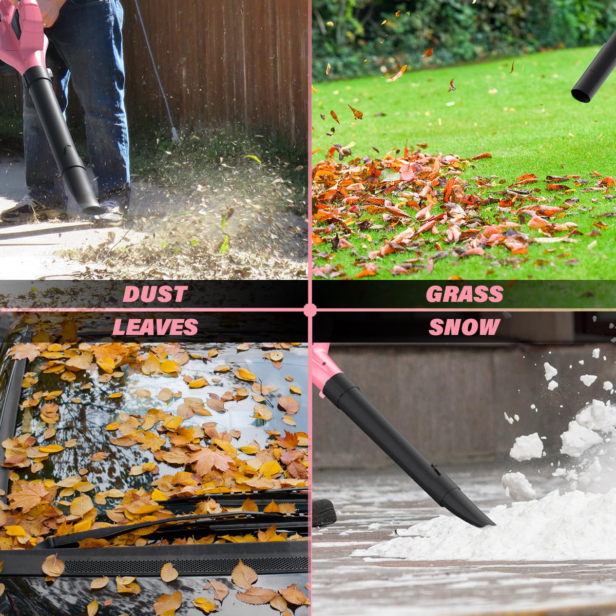 SOYUS Leaf Blower lightweight ergonomic handle supports comfortable one-handed use.
