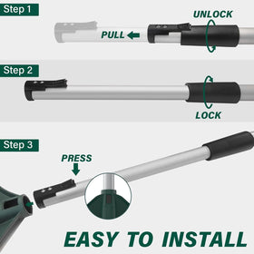 SOYUS rake installation demonstrating tool assembly