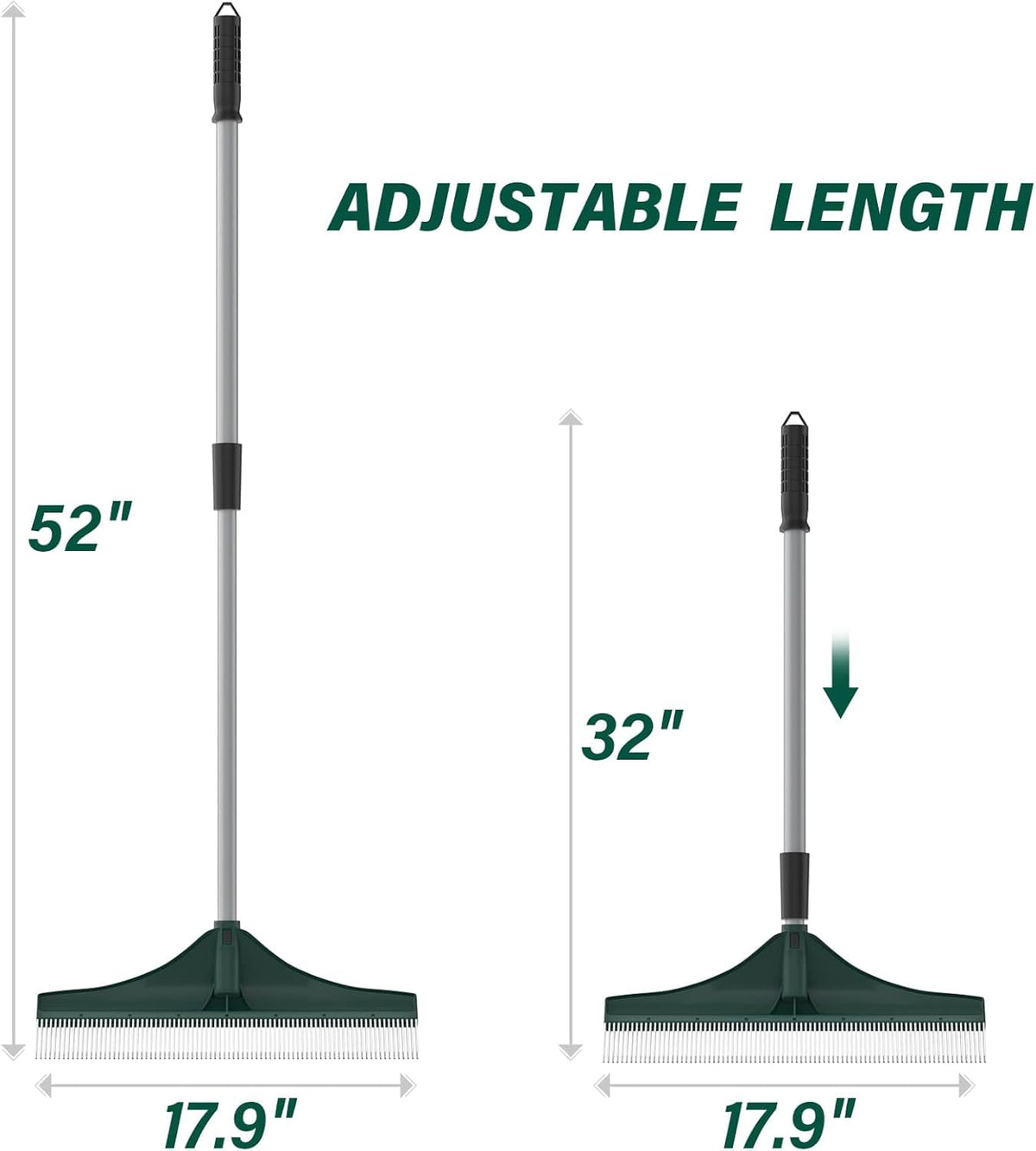 SOYUS turf rake with steel handle designed for durability