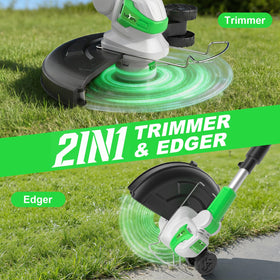 SOYUS two-in-one cordless trimmer-edger for crisp lawn borders