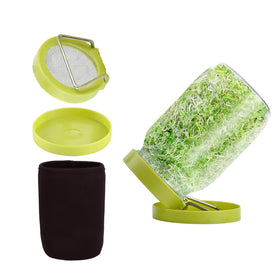 Sozize sprouting jar 34oz wide-mouth ready for easy seed sprouting.