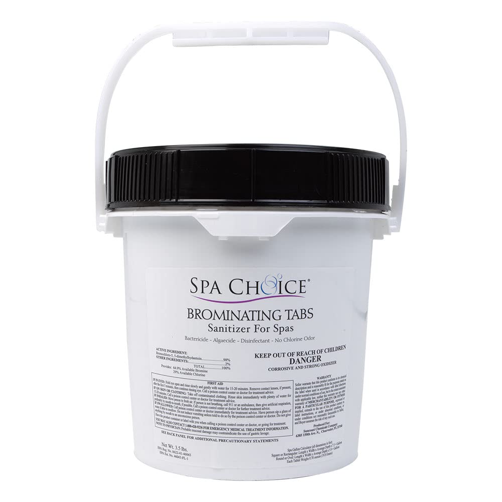SpaChoice brominating tabs pack for easy spa sanitization.