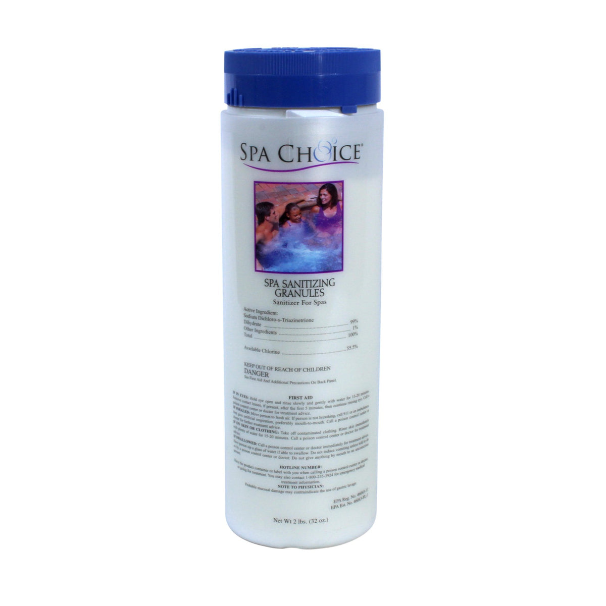 SpaChoice 6-teaspoons dosing on the measuring spoon for initial treatment