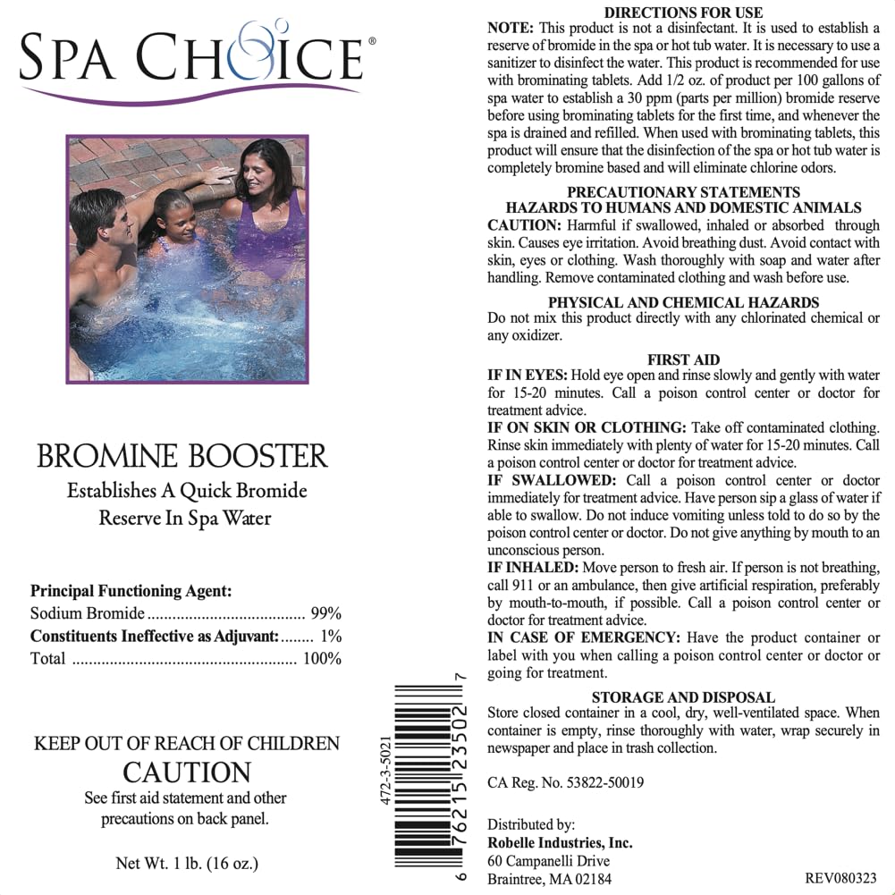SpaChoice bromine tablets ready spa water demonstrates seamless bromine integration.