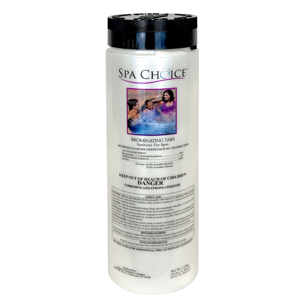 SpaChoice bromine tablets provide consistent spa sanitation with low odor