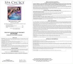 SpaChoice floating tablet feeder distributes bromine evenly in the spa