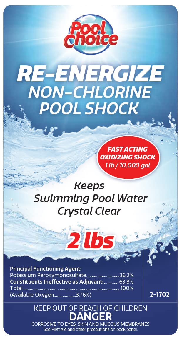SpaChoice Re-Energize pool water appears crystal clear after treatment