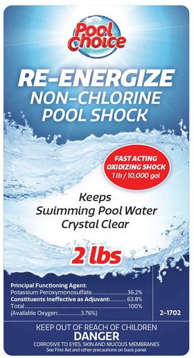 SpaChoice Re-Energize pool water appears crystal clear after treatment