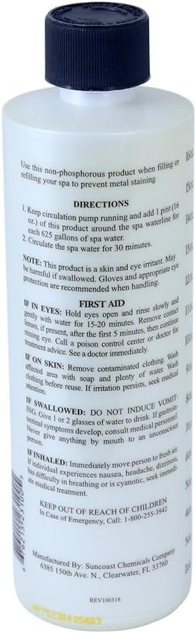 SpaChoice waterline application around the spa helps prevent stains.