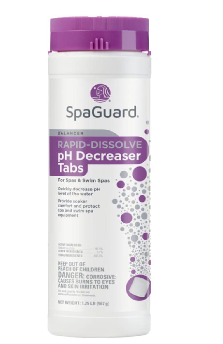 SpaGuard Rapid-Dissolve pH Decreaser Tabs dissolve quickly for balanced spa water