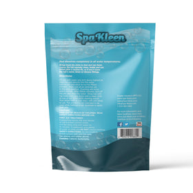 SpaKleen powder in tub during a quick 15-minute deep clean.