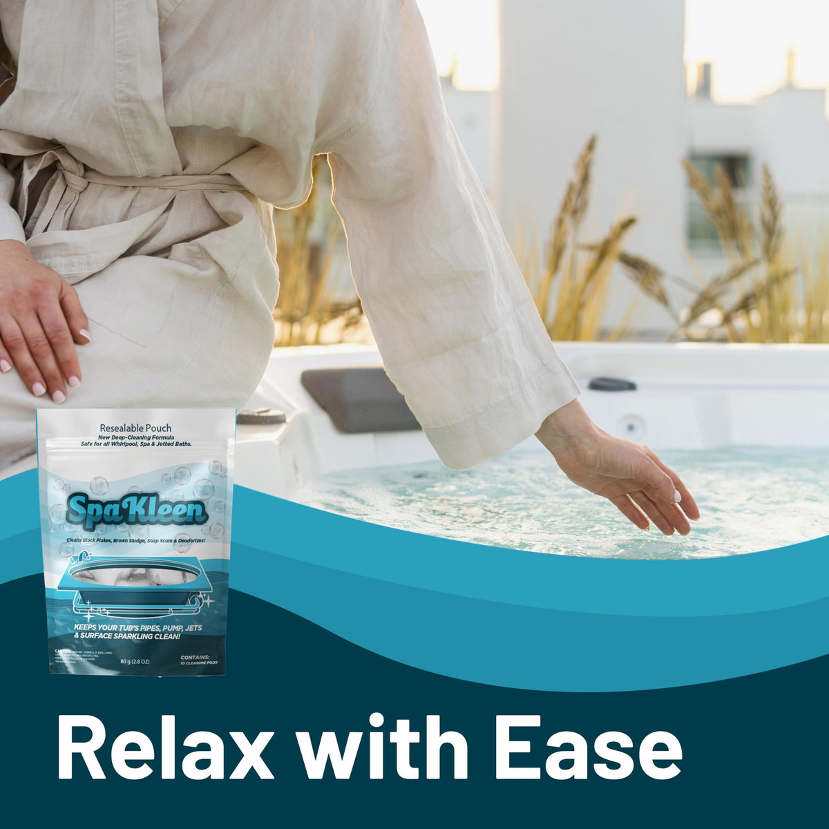 SpaKleen made in USA ensures quality for home spa care.