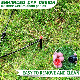 Spalolen detachable, cleanable emitter for low-maintenance irrigation.