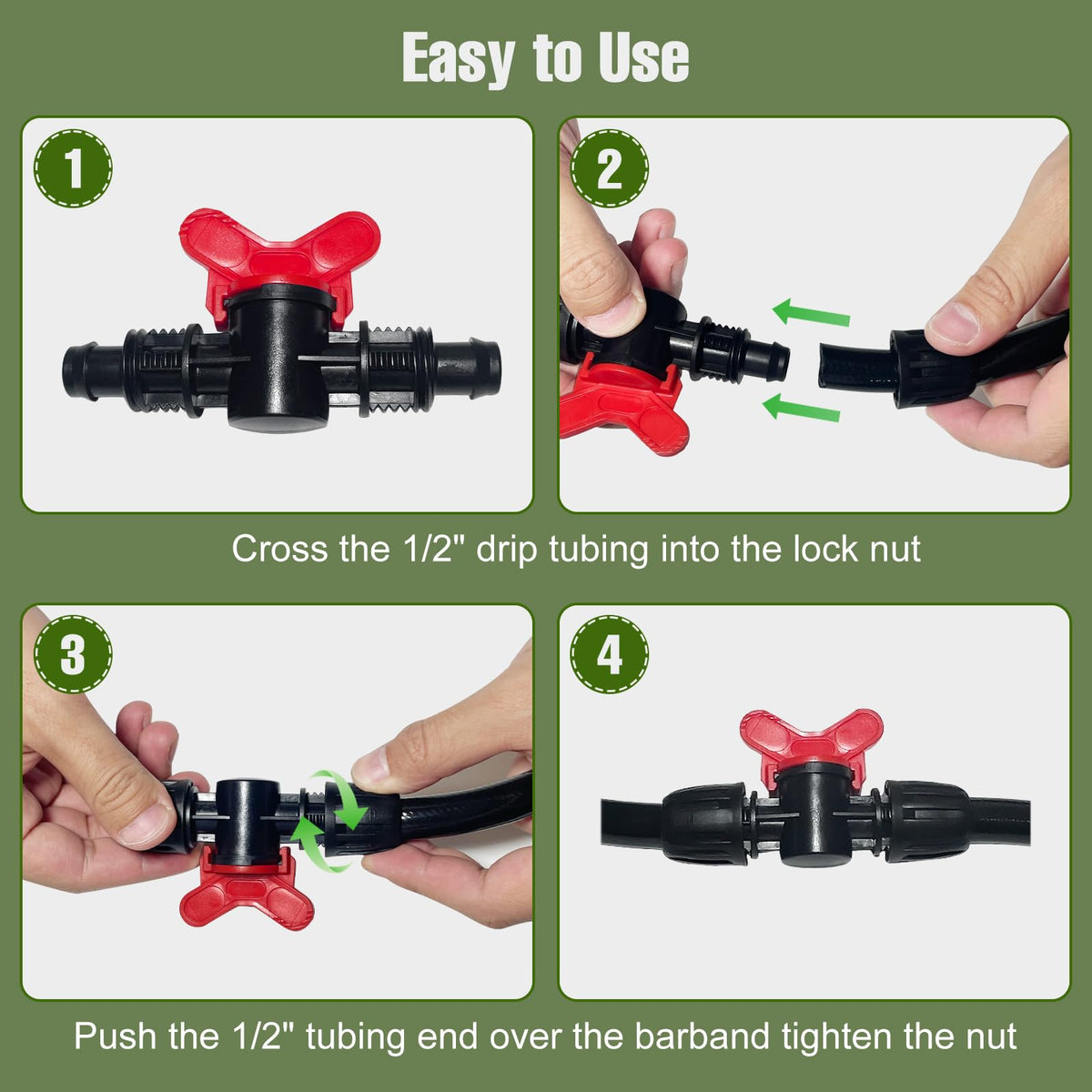 Spalolen durable plastic valve withstands sun and outdoor conditions.